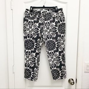 Chico’s Flower Print Cropped Denim.